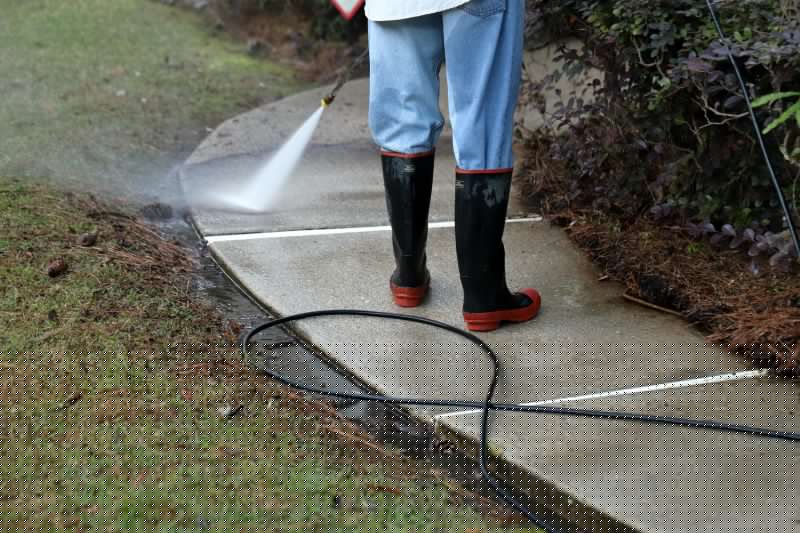 Residential Concrete Cleaning