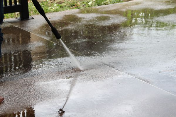 Concrete Deck Cleaning in Crystal Lake